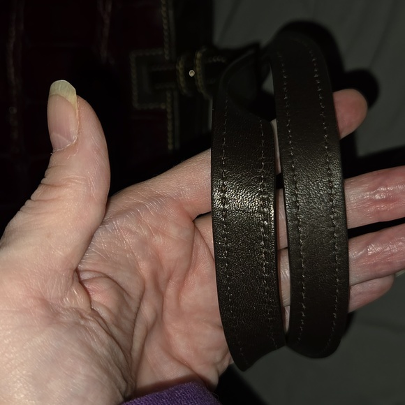 Dooney & Bourke Croc Embossed Leather Double Strap Tassel Satchel in Red - Picture 6 of 12